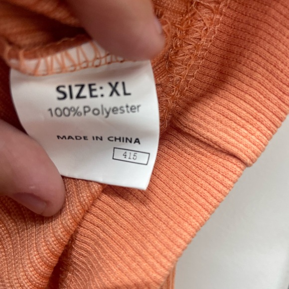 New Orange Corded Spooky Season Pullovers Sweatshirt Size XL - Picture 6 of 8